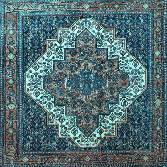 Square Persian Light Blue Traditional Rug, tr1945lblu