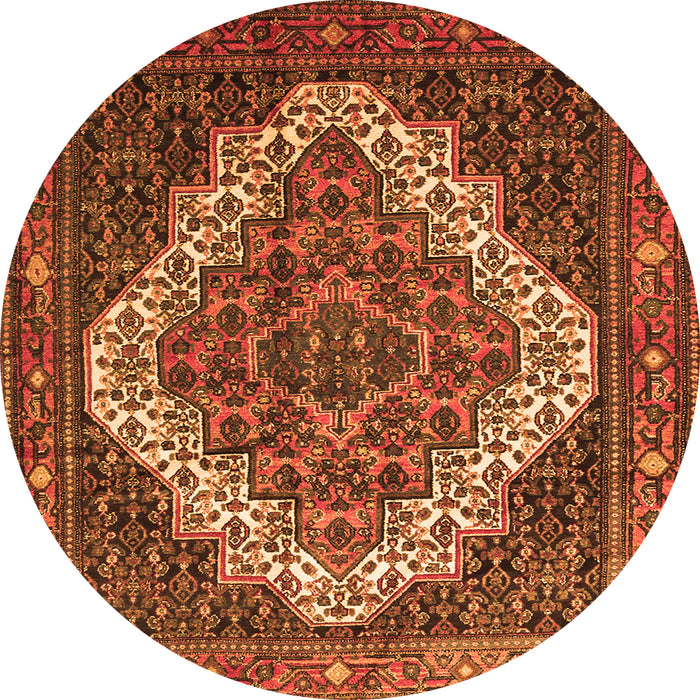 Machine Washable Persian Orange Traditional Area Rugs, wshtr1945org