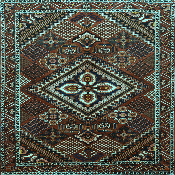 Square Persian Light Blue Traditional Rug, tr1946lblu
