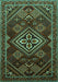 Machine Washable Persian Turquoise Traditional Area Rugs, wshtr1946turq