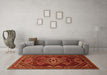 Machine Washable Persian Orange Traditional Area Rugs in a Living Room, wshtr1946org