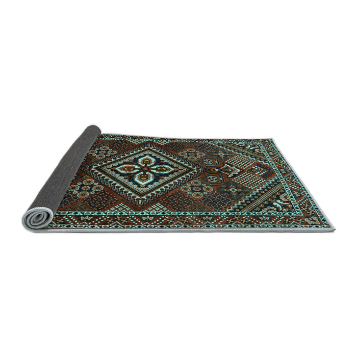 Sideview of Persian Light Blue Traditional Rug, tr1946lblu