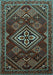 Machine Washable Persian Light Blue Traditional Rug, wshtr1946lblu