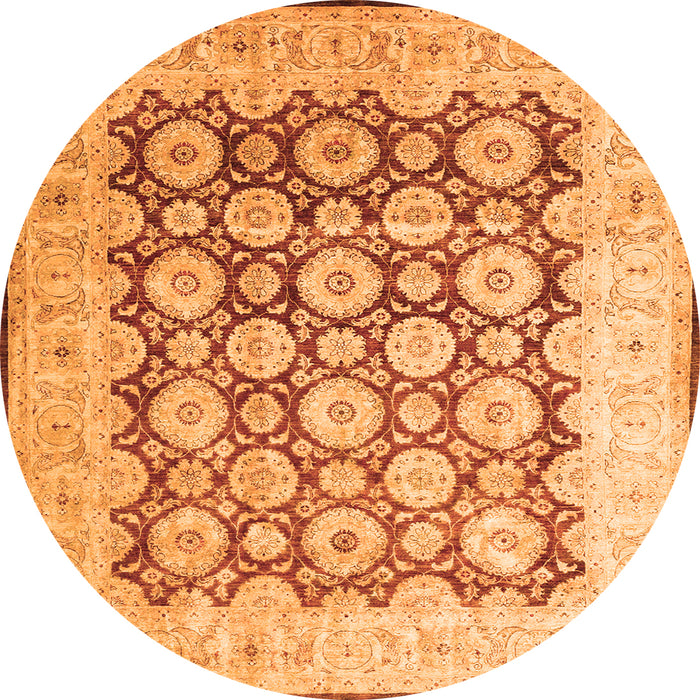 Machine Washable Persian Orange Traditional Area Rugs, wshtr1947org
