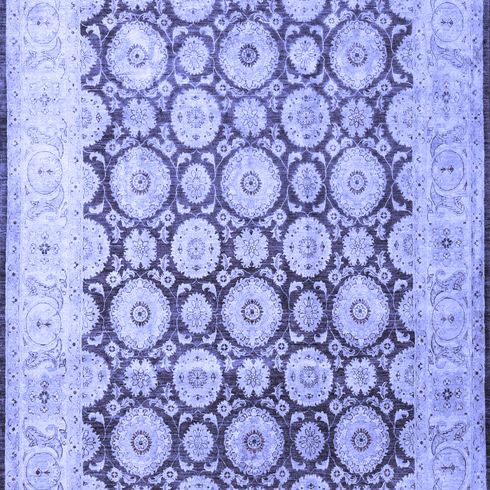 Machine Washable Persian Blue Traditional Rug, wshtr1947blu