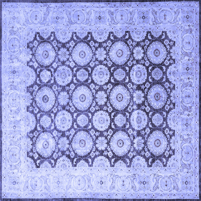 Square Persian Blue Traditional Rug, tr1947blu