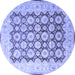 Round Persian Blue Traditional Rug, tr1947blu