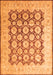 Serging Thickness of Machine Washable Persian Orange Traditional Area Rugs, wshtr1947org