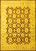 Machine Washable Persian Yellow Traditional Rug, wshtr1947yw