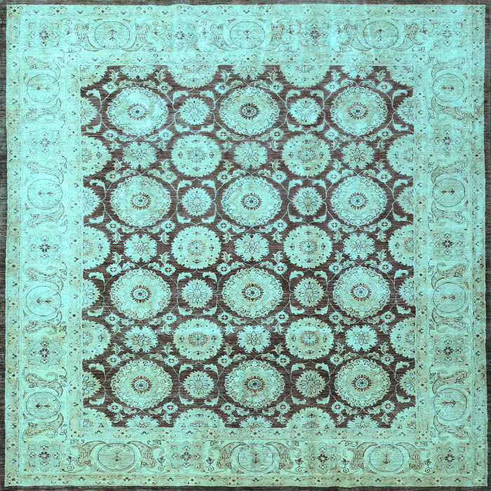 Square Persian Light Blue Traditional Rug, tr1947lblu