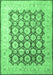 Machine Washable Persian Emerald Green Traditional Area Rugs, wshtr1947emgrn