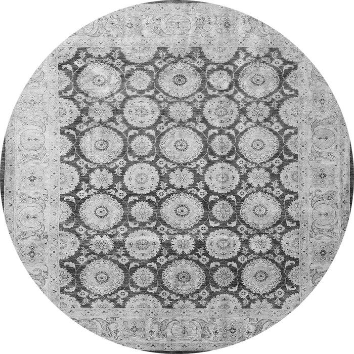 Square Persian Gray Traditional Rug, tr1947gry