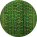 Machine Washable Persian Green Traditional Area Rugs, wshtr1948grn