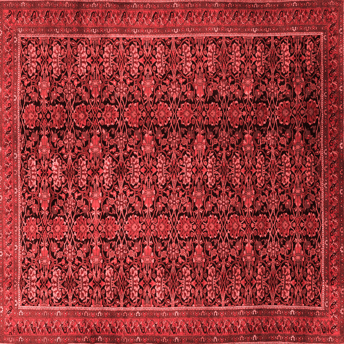 Machine Washable Persian Red Traditional Rug, wshtr1948red