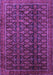 Machine Washable Persian Purple Traditional Area Rugs, wshtr1948pur