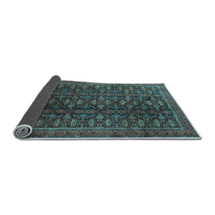 Sideview of Persian Light Blue Traditional Rug, tr1948lblu