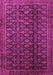 Machine Washable Persian Pink Traditional Rug, wshtr1948pnk