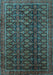 Machine Washable Persian Light Blue Traditional Rug, wshtr1948lblu