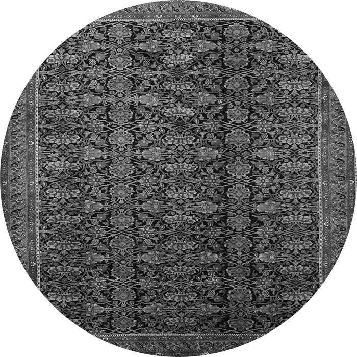 Square Persian Gray Traditional Rug, tr1948gry