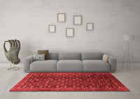 Machine Washable Persian Red Traditional Rug, wshtr1948red