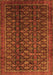 Serging Thickness of Machine Washable Persian Orange Traditional Area Rugs, wshtr1948org