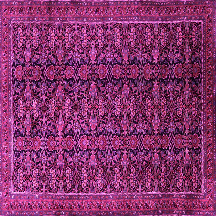 Square Persian Pink Traditional Rug, tr1948pnk