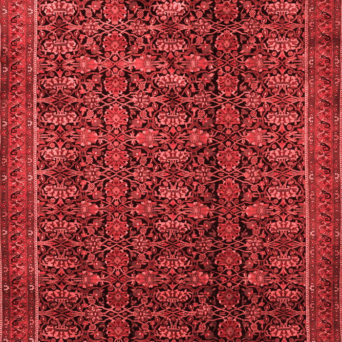 Machine Washable Persian Red Traditional Rug, wshtr1948red