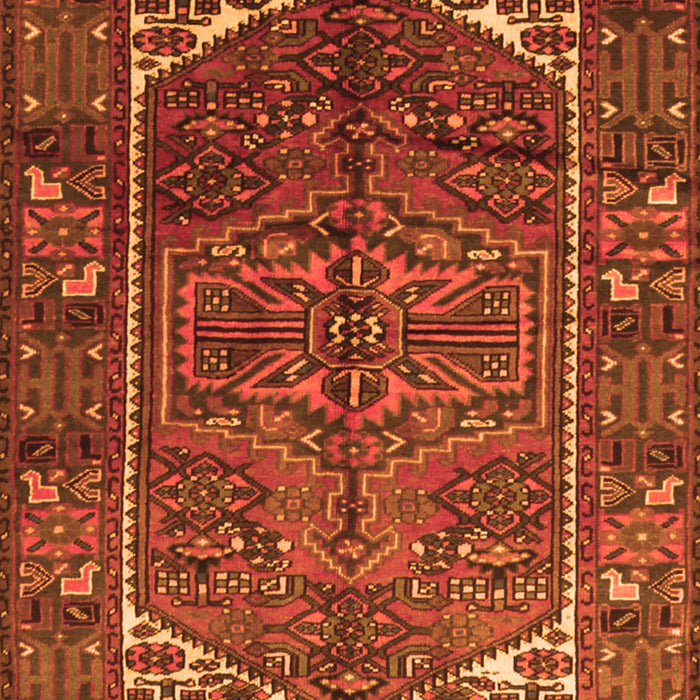 Serging Thickness of Machine Washable Persian Orange Traditional Area Rugs, wshtr1949org