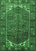 Machine Washable Persian Emerald Green Traditional Area Rugs, wshtr1949emgrn