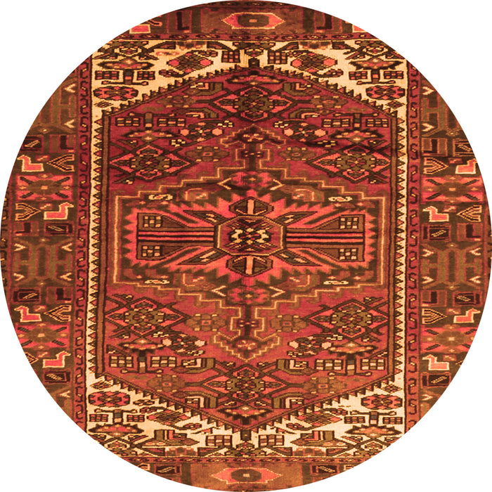 Machine Washable Persian Orange Traditional Area Rugs, wshtr1949org