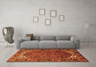 Machine Washable Persian Orange Traditional Area Rugs in a Living Room, wshtr1949org