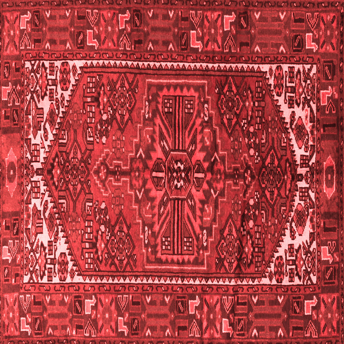 Machine Washable Persian Red Traditional Rug, wshtr1949red