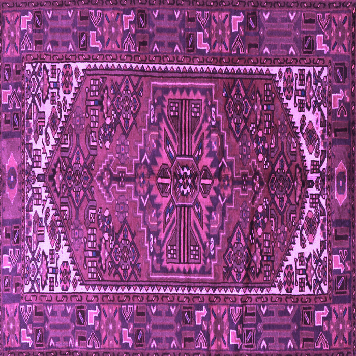 Square Persian Purple Traditional Rug, tr1949pur