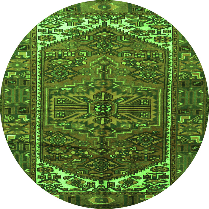 Machine Washable Persian Green Traditional Area Rugs, wshtr1949grn