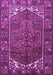 Machine Washable Persian Purple Traditional Area Rugs, wshtr1949pur