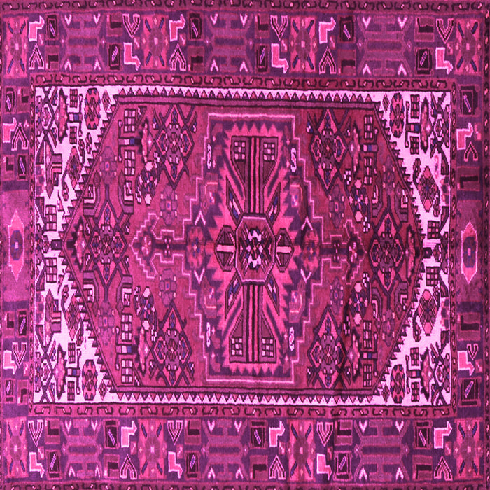 Square Persian Pink Traditional Rug, tr1949pnk
