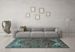 Machine Washable Persian Light Blue Traditional Rug in a Living Room, wshtr1949lblu