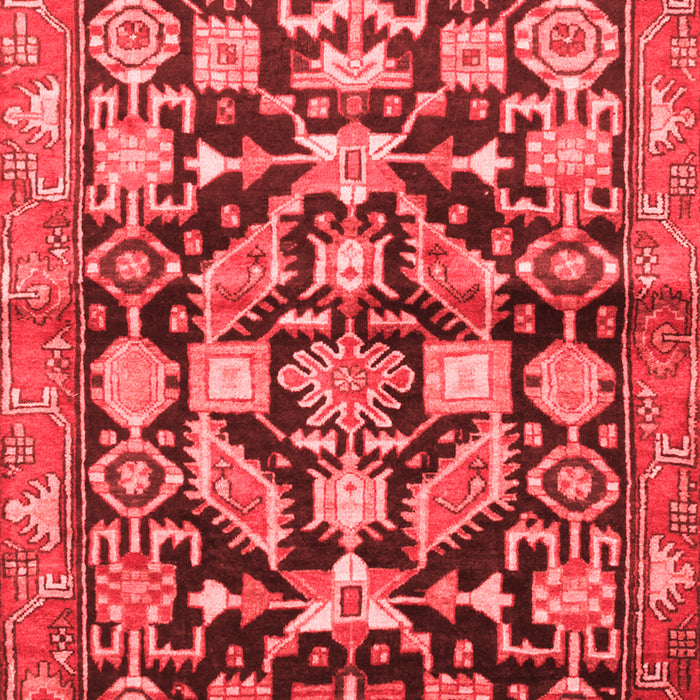 Machine Washable Persian Red Traditional Rug, wshtr194red