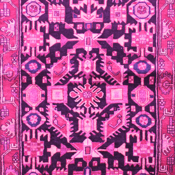 Machine Washable Persian Pink Traditional Rug, wshtr194pnk