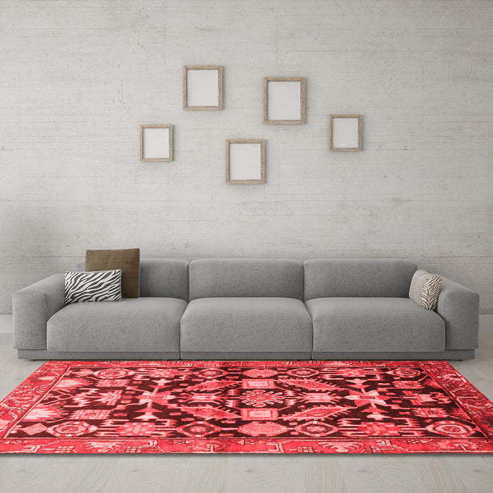 Traditional Red Washable Rugs