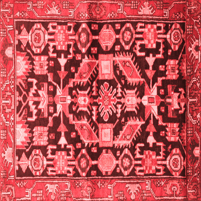 Machine Washable Persian Red Traditional Rug, wshtr194red