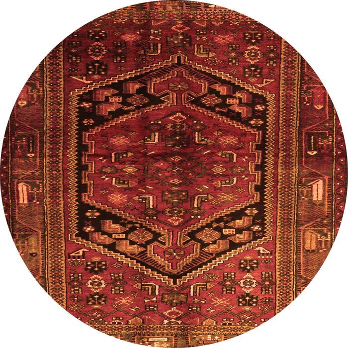 Machine Washable Persian Orange Traditional Area Rugs, wshtr1950org