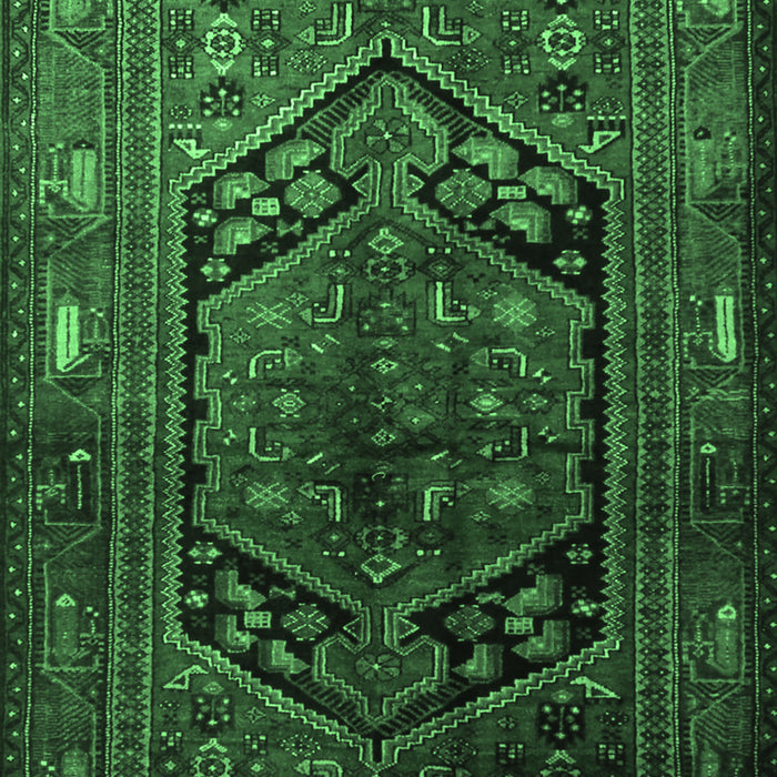 Machine Washable Persian Emerald Green Traditional Area Rugs, wshtr1950emgrn