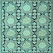 Square Persian Light Blue Traditional Rug, tr1951lblu