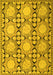 Machine Washable Persian Yellow Traditional Rug, wshtr1951yw