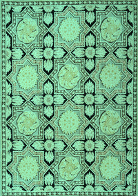 Persian Turquoise Traditional Rug, tr1951turq