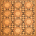 Serging Thickness of Persian Orange Traditional Rug, tr1951org