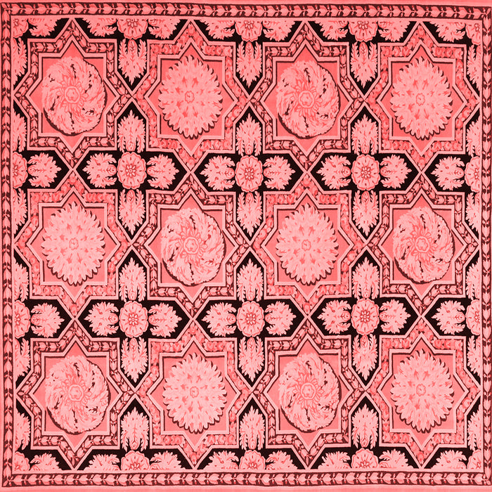 Machine Washable Persian Red Traditional Rug, wshtr1951red
