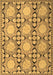 Machine Washable Persian Brown Traditional Rug, wshtr1951brn