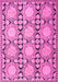 Machine Washable Persian Pink Traditional Rug, wshtr1951pnk